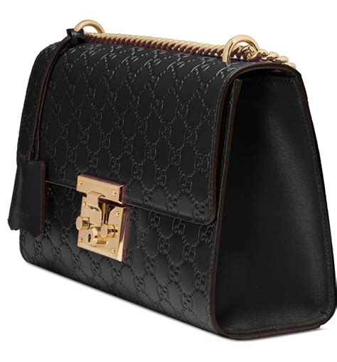 gucci padlock nera|gucci s-lock bag.